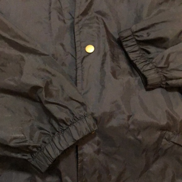 GO PAC black rain jacket/ windbreaker / backpack!  EUC! - Picture 2 of 12